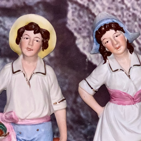 Vintage Bisque Porcelain Figures W.K.C. Germany - Picture 2 of 16